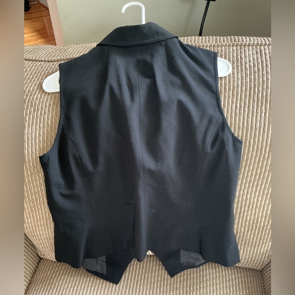 Mossimo Large Women's Black Sleeveless Blazer Vest - Picture 3 of 3